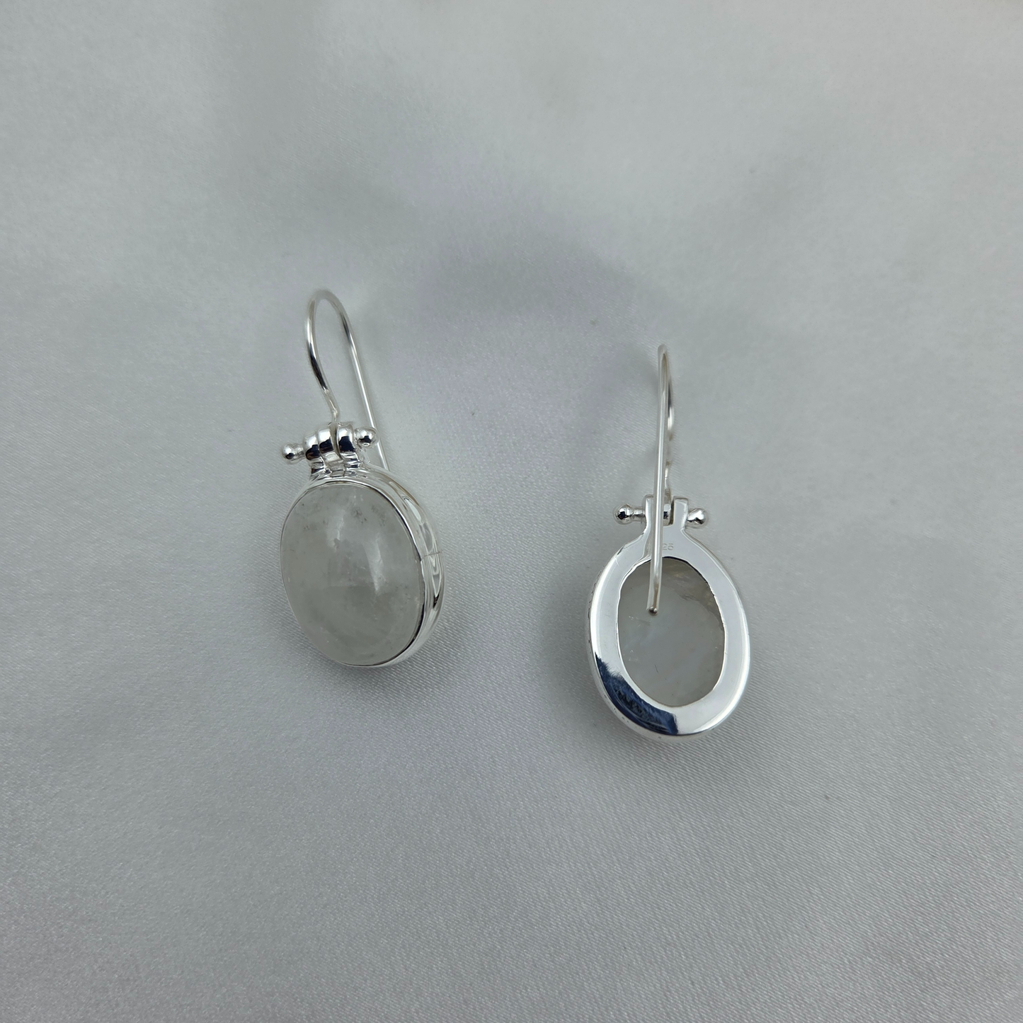 Moonstone and Silver Earrings