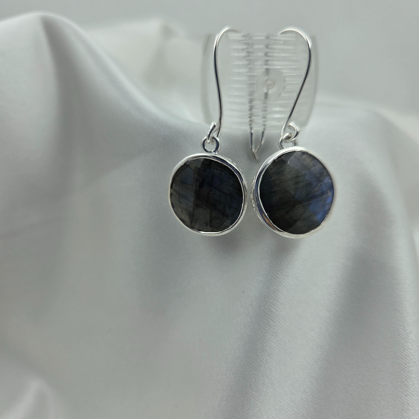 Labradorite Silver Earrings