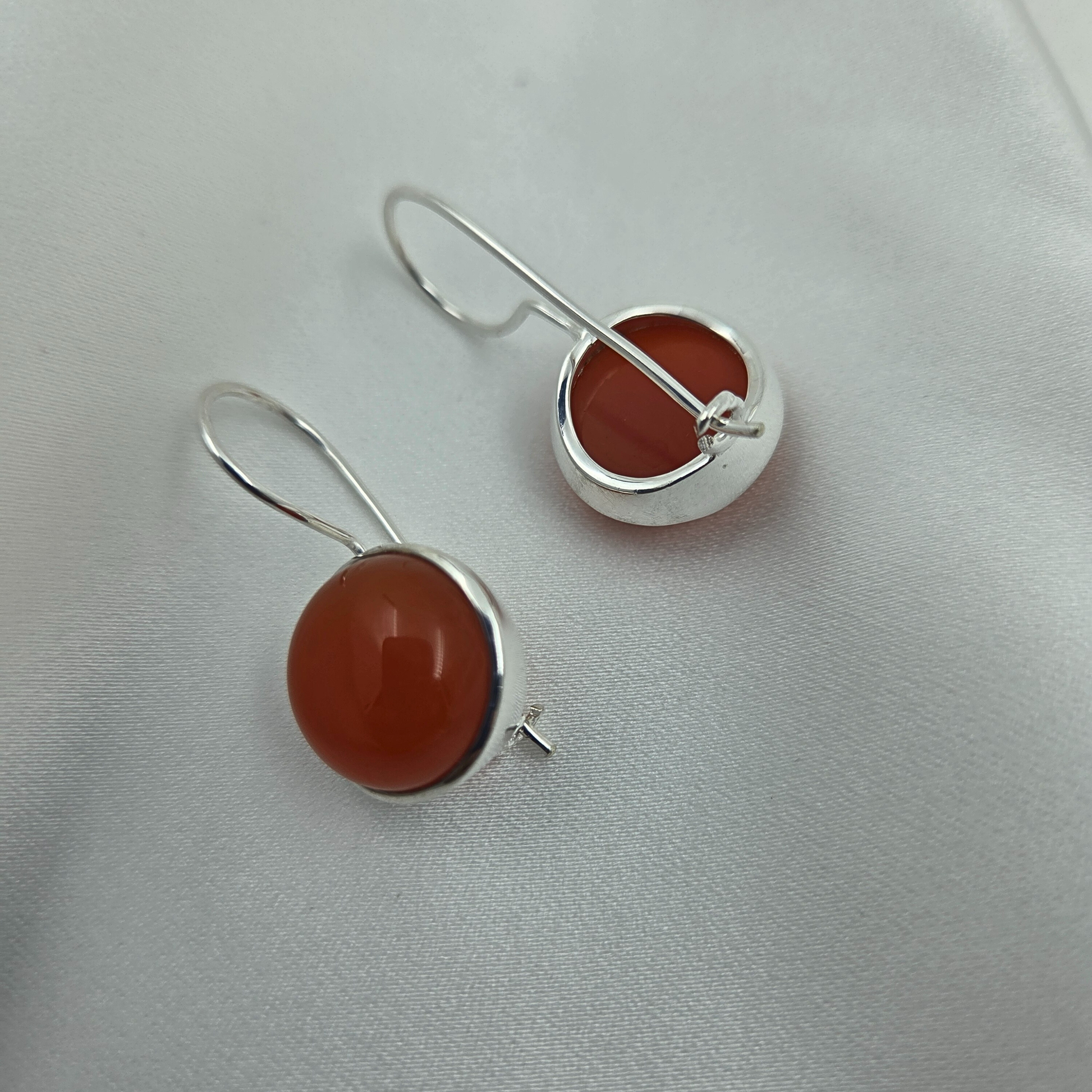 Carnelian Silver earrings