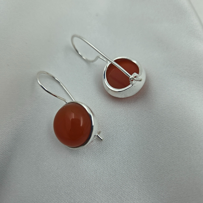 Carnelian Silver earrings