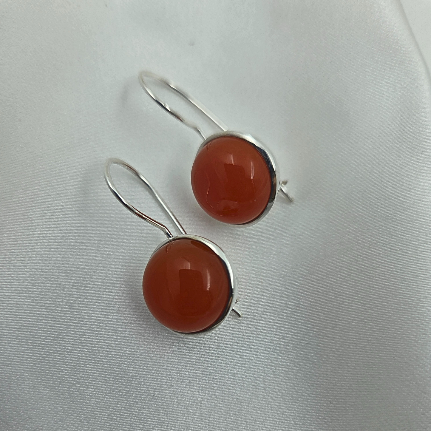 Carnelian Silver earrings