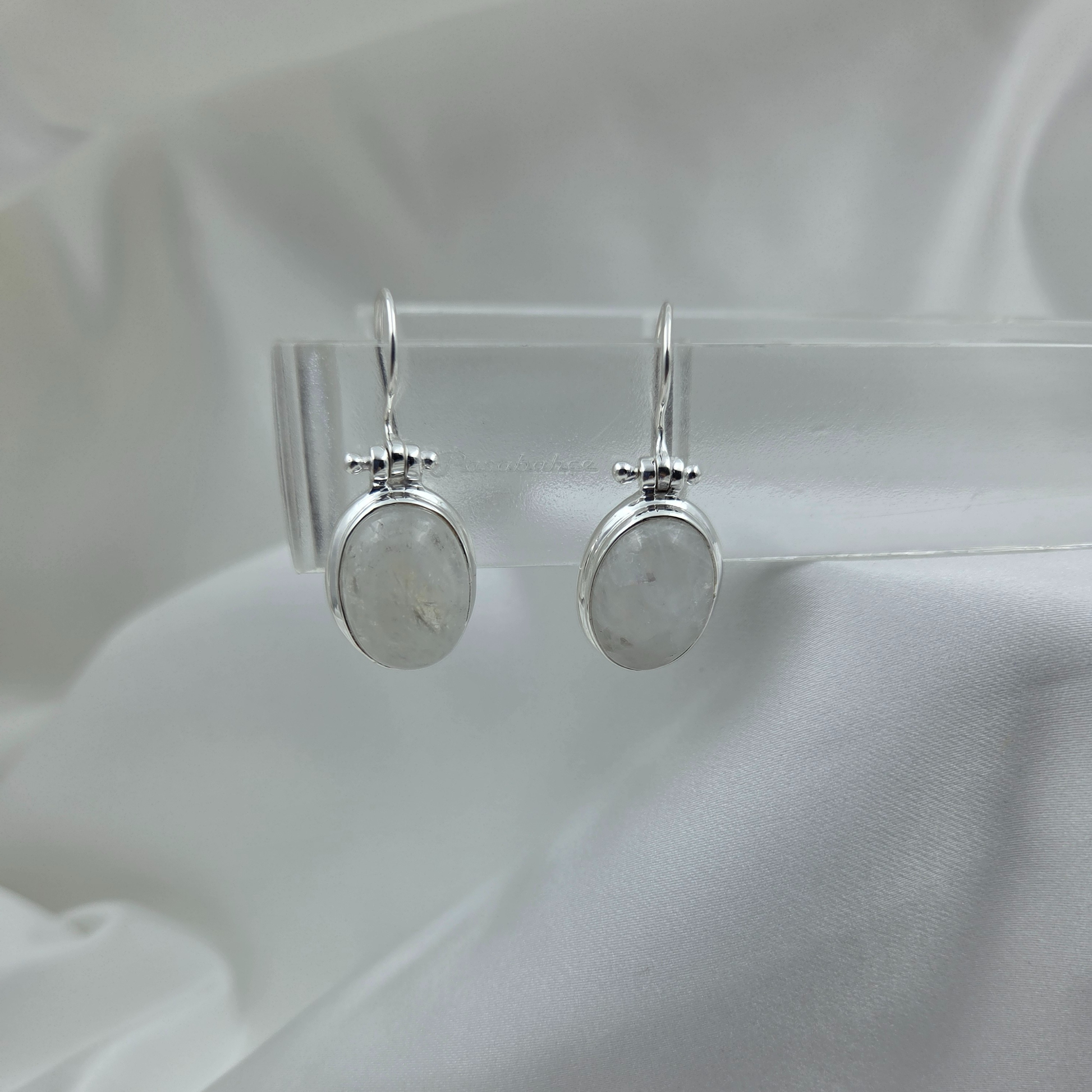 Moonstone and Silver Earrings